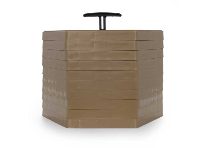 Camco FasTen FastPath Footpath Portable Stepping Stones (10-Pack) – Tan