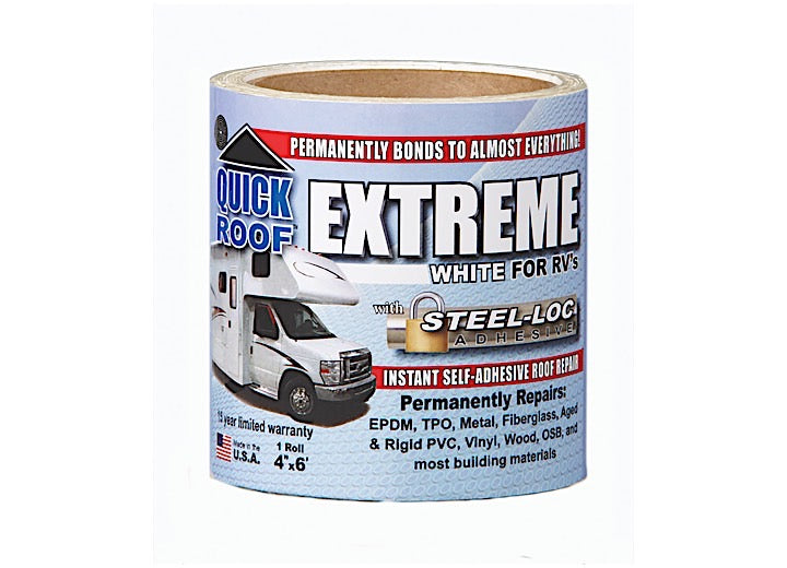 Cofair Products Inc QUICK ROOF EXTREME W/STEEL-LOC ADHESIVE PERMANENTLY REPAIRS MOST BUILDING MATERI