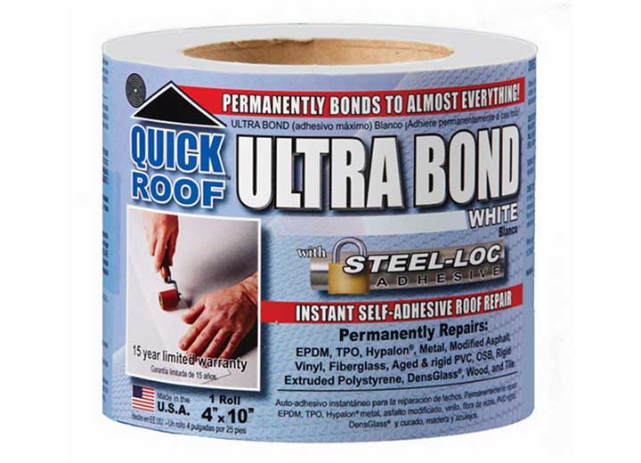 Cofair Products Inc QUICK ROOF ULTRA BOND EXTREME - WHITE 4IN X 10FT ROLL
