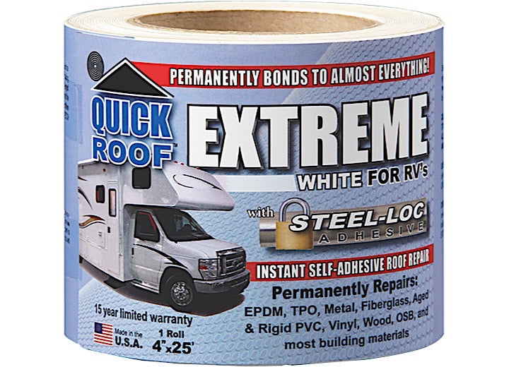 Cofair Products Inc QUICK ROOF EXTREME W/STEEL-LOC ADHESIVE PERMANENTLY REPAIRS MOST BUILDING MATERI