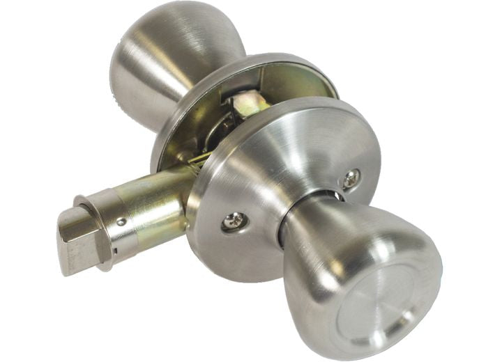 Creative Products Group LOCKSET, KNOB, C2 PASSAGE, STAINLESS STEEL