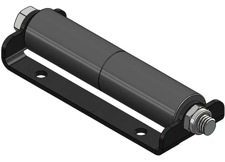 Creative Products Group SLIDE OUT ROLLER, SURFACE MOUNT, MODEL#205. 2006 POWDER COAT BLACK MOUNTING BRAC