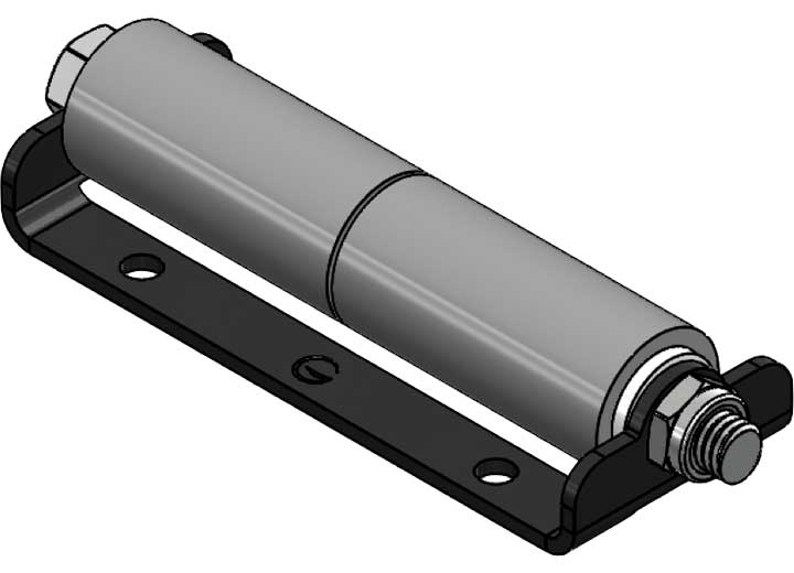 Creative Products Group SLIDE OUT ROLLER, SURFACE MOUNT, MODEL#225. DOUBLE ROLLER, 2006 POWDER COAT BLAC