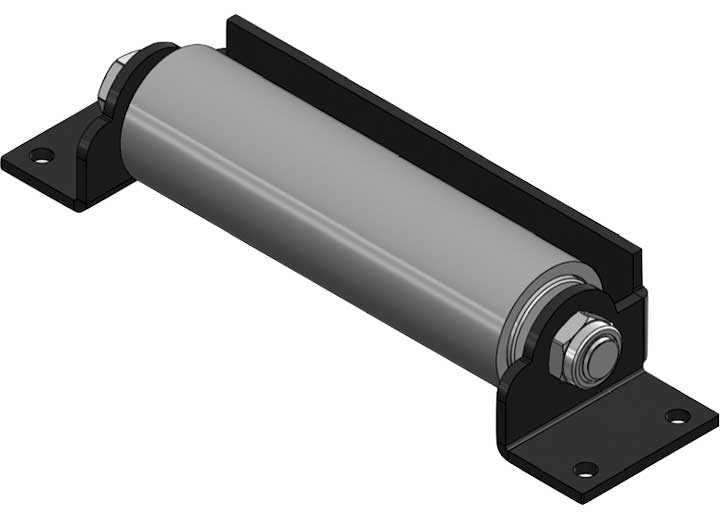 Creative Products Group SLIDE OUT ROLLER, SURFACE MOUNT, WHITE PLASTIC ROLLER, INNER BALL BEARINGS, BLAC