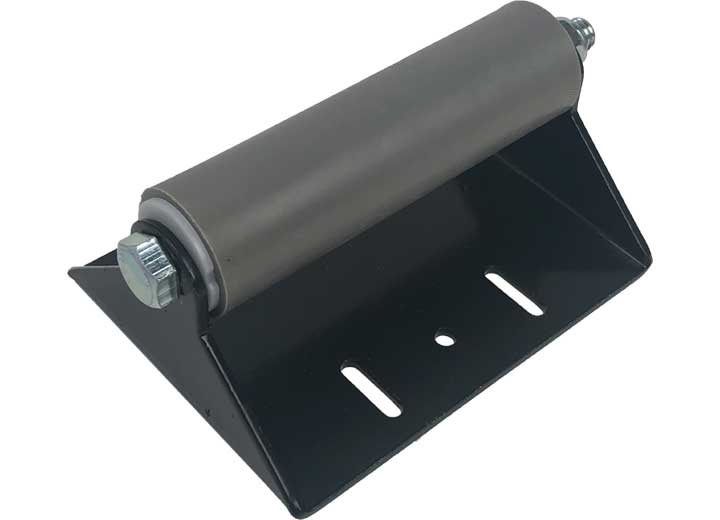 Creative Products Group SLIDE OUT ROLLER, SURFACE MOUNT, MODEL#648 W/SINGLE GRAY ROLLER, POWDER COAT BLA