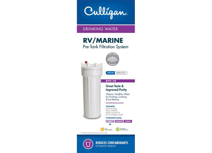 Culligan International RV FILTER SYSTEM W/D-15 CARTRIDGE, HOSE CONNECTIONS