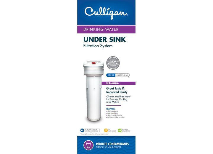 Culligan International UNDER SINK 3/8IN DIRECT CONNECT FILTRATION SYSTEM FOR KITCHEN FAUCET