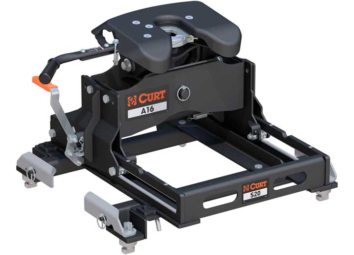 Curt Manufacturing (KIT 16520+16564+16023)A16 SLIDING 5TH WHEEL HITCH 16K SILVERADO/SIERRA 6.5FT PUCK SYSTEM