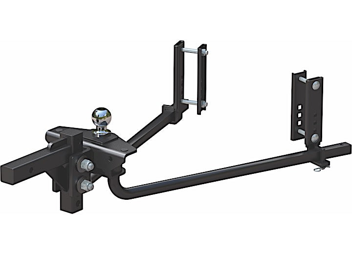 Curt Manufacturing TRUTRACK 2PT 1000LB TONGUE/10000LB GTW WEIGHT DISTRIBUTION UNIT W/2X SWAY CONTROL + SHANK & BALL