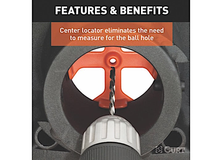 Curt Manufacturing REPLACEMENT DOUBLE LOCK EZR CENTER LOCATOR (FITS 60611, 60619)