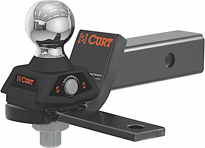 Curt Manufacturing ROCKERBALL CUSHION HITCH W/2IN & 2 5/16IN BALL 2IN SHANK 7,500LB 2IN DROP