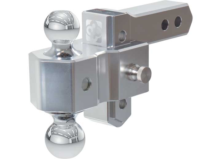 Curt Manufacturing ALUMALITE ADJUSTABLE ALUMINUM HITCH W/DUAL BALL 3-1/2IN DROP