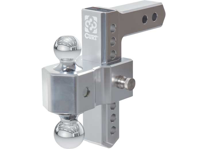 Curt Manufacturing ALUMALITE ADJUSTABLE ALUMINUM HITCH W/DUAL BALL 7-1/2IN DROP