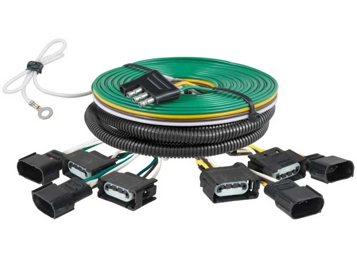 Curt Manufacturing 23-C F250/F350 W/O LED TAILLIGHTS CUSTOM TOWED -VEHICLE RV WIRING HARNESS