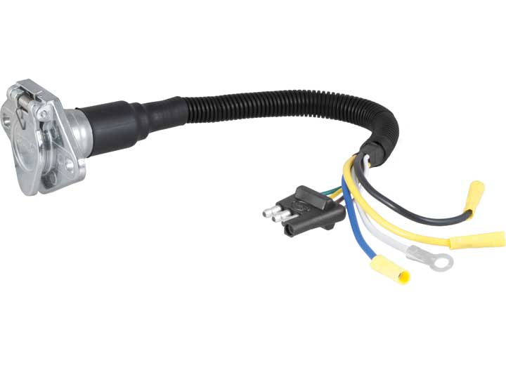 Curt Manufacturing Curt 4-Way Flat to 6-Way Round Wiring Adapter