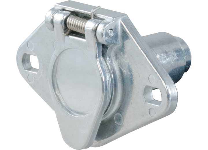 Curt Manufacturing Curt 6-Way Round Socket - Vehicle End