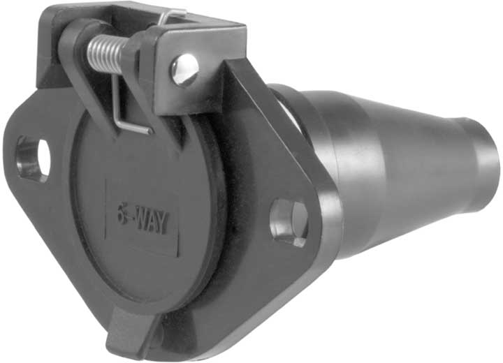 Curt Manufacturing Curt 6-Way Round Socket - Vehicle End