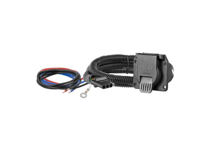 Curt Manufacturing DINGHY TOWING ELECTRICAL ADAPTER (4-WAY FLAT VEHICLE TO 7-WAY RV BLADE)
