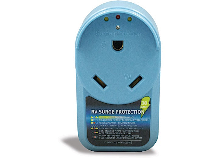 Dicor 30 AMP PLUG RV SURGE PROTECTOR, 30 AMP, 125 VAC PLUG ADDS A LEVEL OF PROTECTION UP TO 1050 JOULES