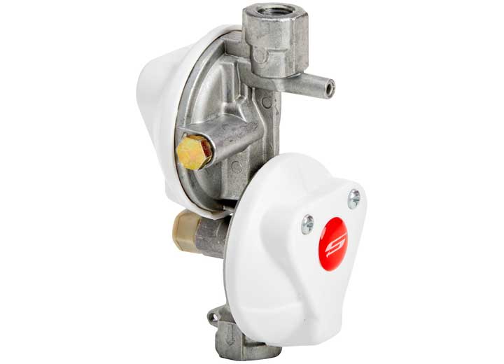 Dicor VERTICAL VENT TWO STAGE REG, CAPACITY: 160,000 BTU/HR, INLET: 1/4IN FNPT, OUTLET 3/8IN NPT