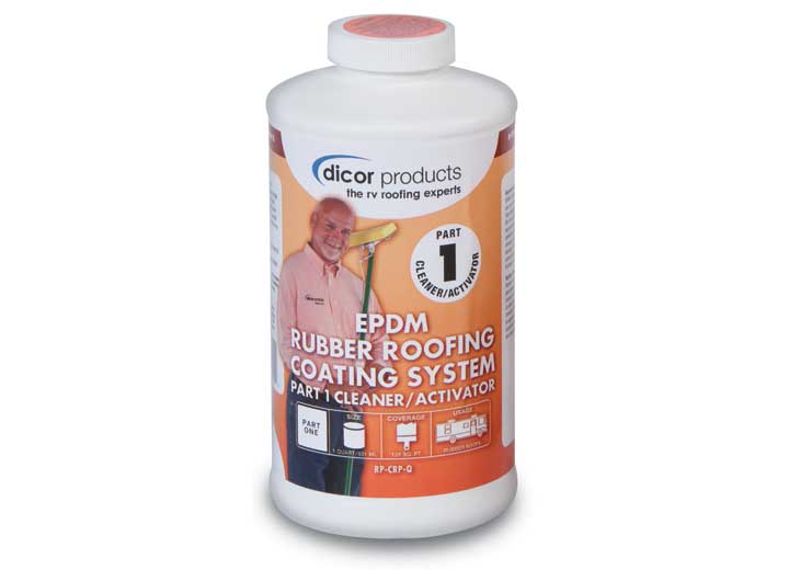 Dicor Products Cleaner/Activator (Part 1) for EPDM Rubber Roofing - 1 Quart