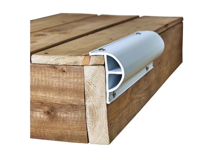 Dock Edge HEAVY INPIN PROFILE, (3X8,24 FT/CRT), WHITE, 4 UNITS @ 7FT 10IN IN EACH CARTON T