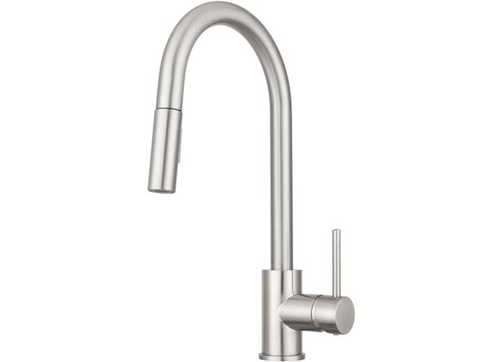 Dura Faucet STREAMLINE PULL-DOWN RV KITCHEN FAUCET - BRUSHED SATIN NICKEL