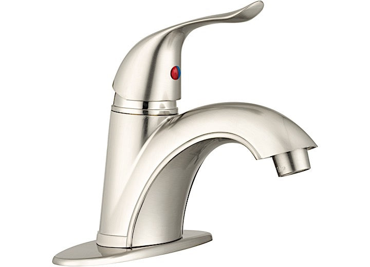 Dura Faucet Single Lever Arc RV Lavatory Faucet – Brushed Satin Nickel