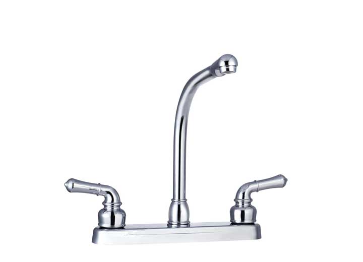 Dura Faucet Classical Hi-Rise RV Kitchen Faucet – Chrome Polished with Classical Handles