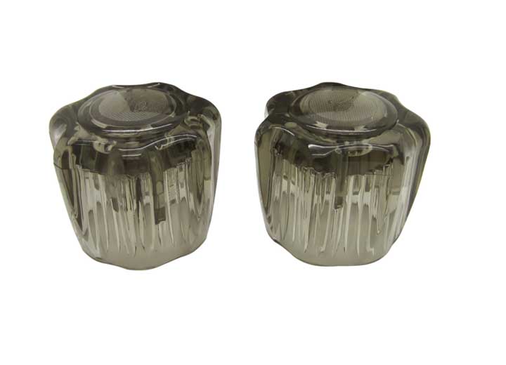 Dura Faucet Replacement Smoked Acrylic Knobs (Pair)
