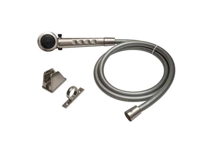 Dura Faucet Economy RV Single Function Shower Wand & Hose Kit – Brushed Satin Nickel