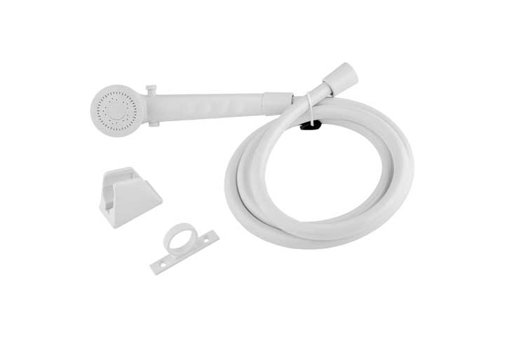 Dura Faucet Economy RV Single Function Shower Wand & Hose Kit – White