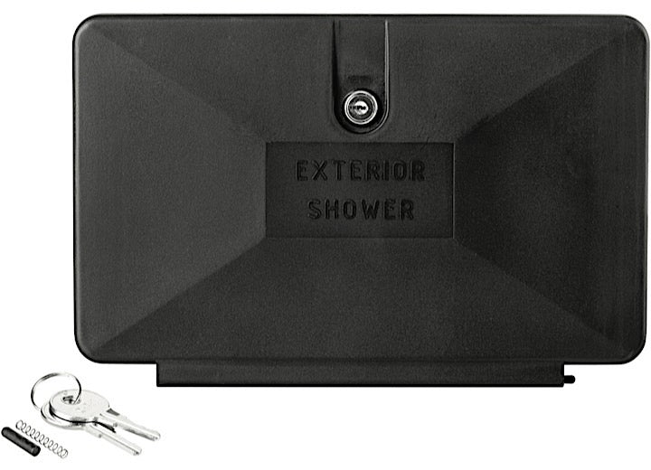 Dura Faucet Replacement Door for RV Exterior Shower Box – Black