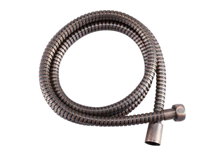 Dura Faucet 60” Stainless Steel RV Shower Hose – Oil Rubbed Bronze