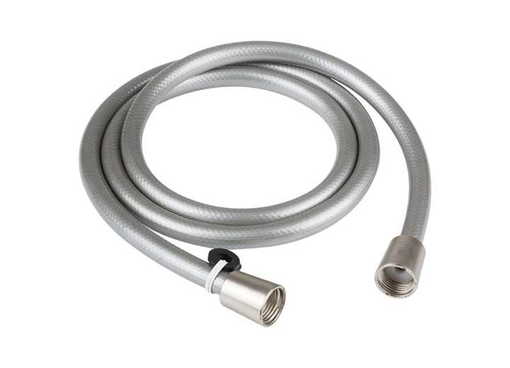 Dura Faucet 60” Vinyl RV Shower Hose – Brushed Satin Nickel