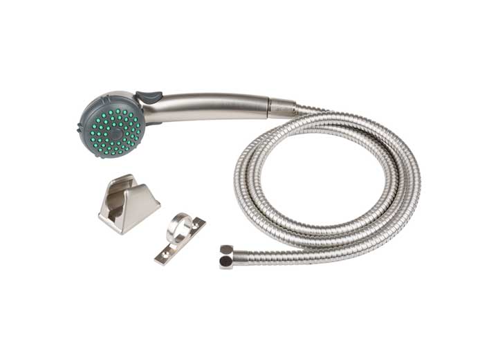 Dura Faucet RV Single Function Shower Wand & Hose Kit – Brushed Satin Nickel