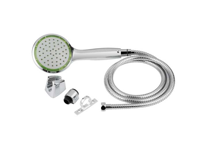 Dura Faucet PRESSURE ASSIST RV SHOWER WAND & HOSE KIT - CHROME POLISHED