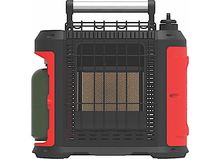 GHP Group Dyna-Glo Recreational Portable Propane Heater – 5,500-10,000 BTU/hr, Red