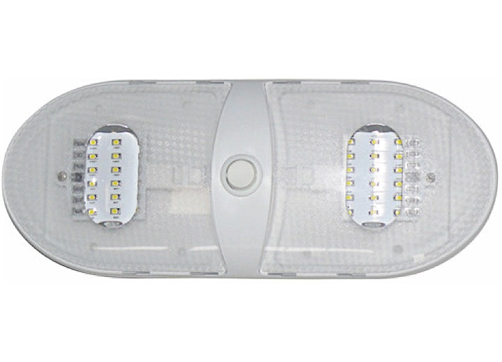 Valterra Products LLC SLIM LINE DOUBLE LED DOME LIGHT - WARM WHITE
