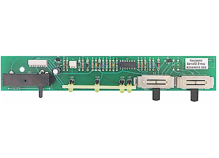 Dinosaur Electronics REPLACEMENT EYEBROW BOARD, 3-WAY OPERATION, AC/DC/GAS OPERATION, SHORT VERSION