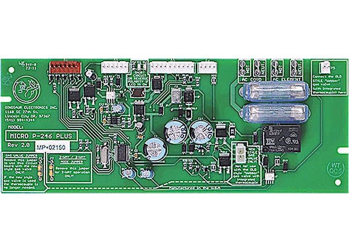 Dinosaur Electronics REPLACEMENT BOARD, 2 OR 3-WAY OPERATION, AC/DC/GAS OPERATION, WORKS W/OLD OR NEW STYLE GAS VALVES
