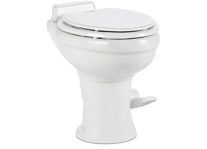 Dometic USA Dometic 320 Series Elongated Ceramic Standard Height RV Toilet - White