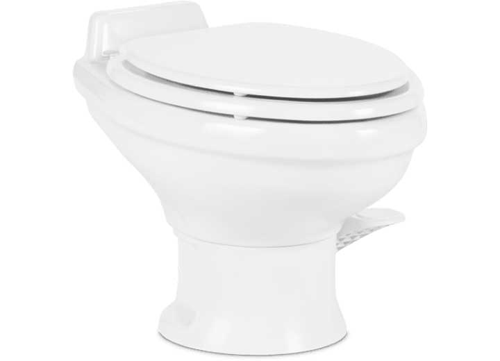 Dometic USA 321 GRAVITY TOILET ELONGATED CERAMIC BOWL WHITE LOW-PROFILE HEIGHT