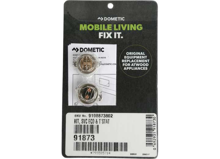 Dometic USA WATER HEATER SERVICE PARTS THERMOSTAT & ECO 110 VOLT
