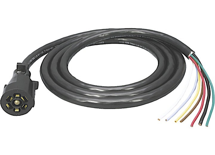 Draw-Tite 7-WAY MOLDED TRAILER END W/ 12FT CABLE