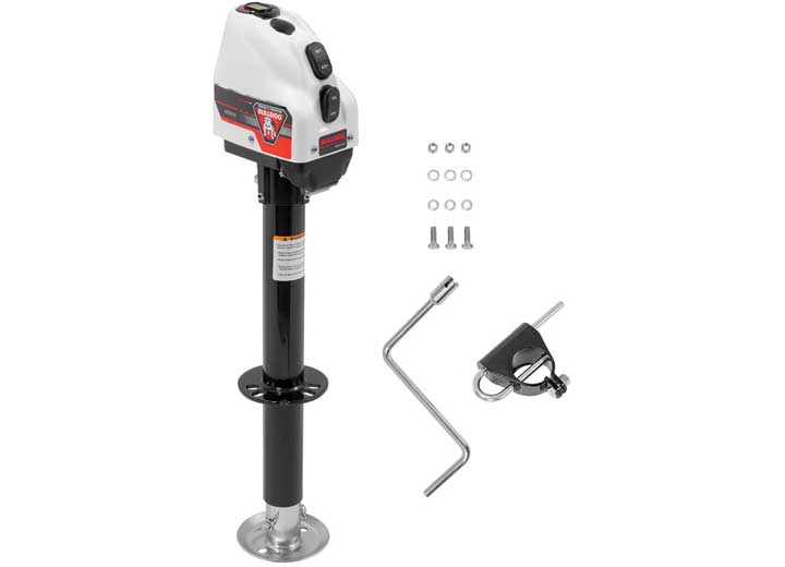 Draw-Tite POWERED DRIVE TONGUE JACK A-FRAME 17IN TRAVEL WHITE CASE RATING 4000LBS