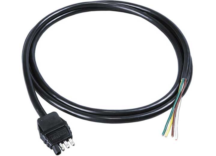 Draw-Tite 4-FLAT TRAILER END CONNECTOR, 8FT JACKETED CABLE