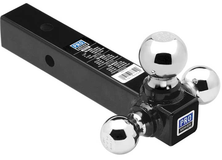 Draw-Tite 1 7/8IN & 2IN & 2 5/16 TRI-BALL CHROME BALLS HOLLOW SHANK BALL MOUNT