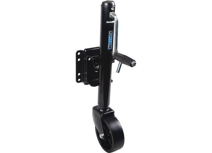 Draw-Tite TRAILER JACK 1500LB SWING-AWAY BOLT-ON 10IN TRAVEL 8IN POLY WHEEL