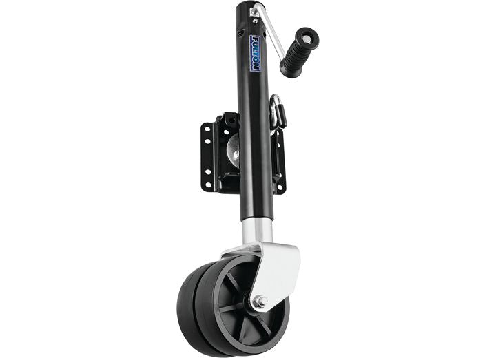 Draw-Tite TRAILER JACK 1500LB SWING-AWAY BOLT-ON 12IN TRAVEL 6IN DUAL WHEEL